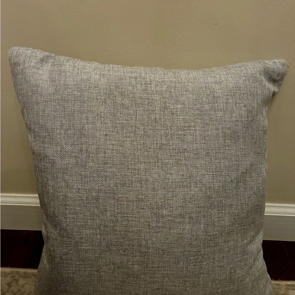 NWOT!!! Elegant Silver/Gray Reindeer Holiday Pillow